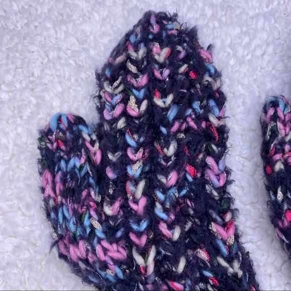 Melrose and Market Black Multicolor Knit Gloves - Picture 5 of 6